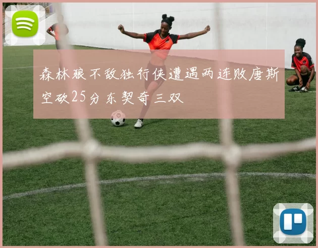 森林狼不敌独行侠遭遇两连败唐斯空砍25分东契奇三双